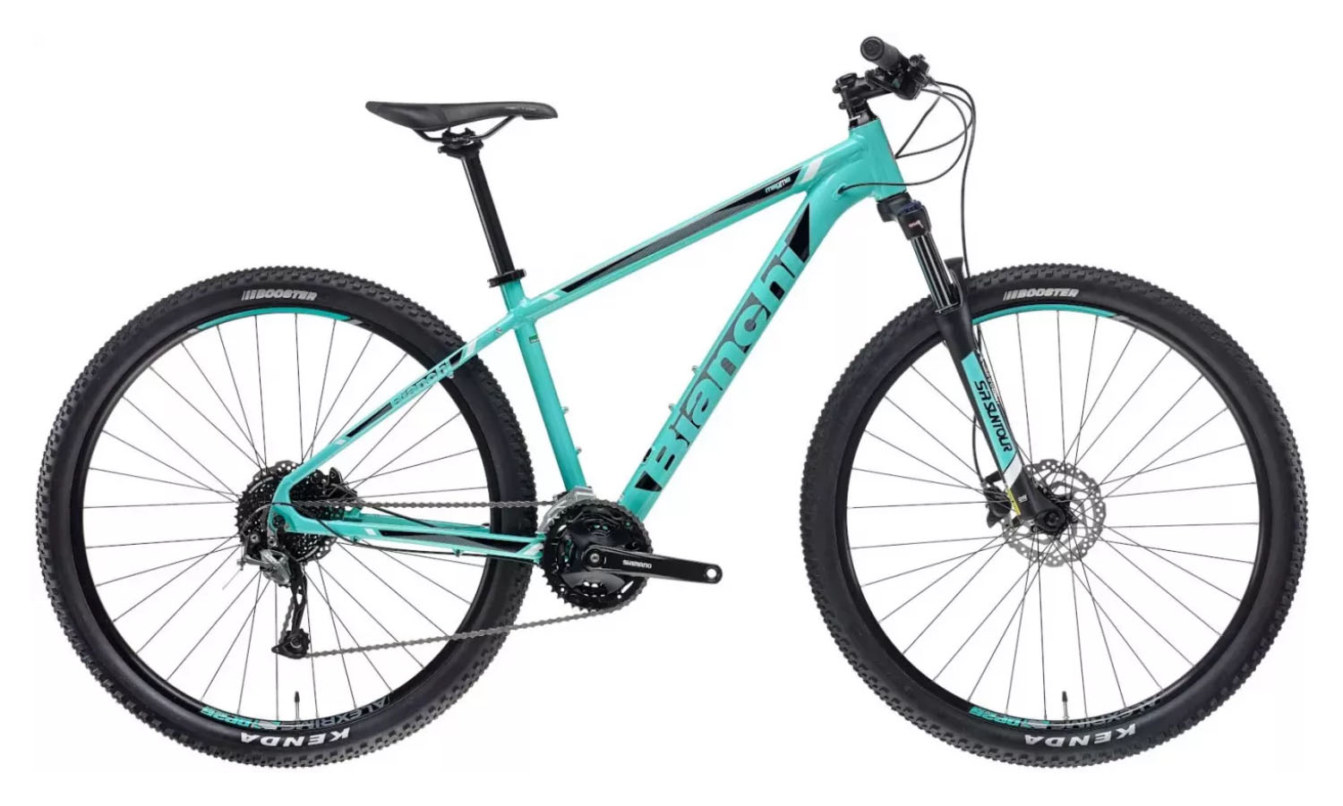 Фотография Велосипед BIANCHI Off-Road Magma 9.2 Alivio Mix 2x9s Celeste Размер рамы 43 (M)